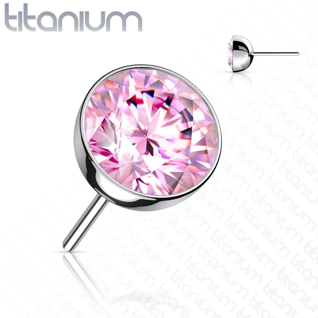 Kamínek k PUSH IN piercing do nosu TITAN (2,5 mm)