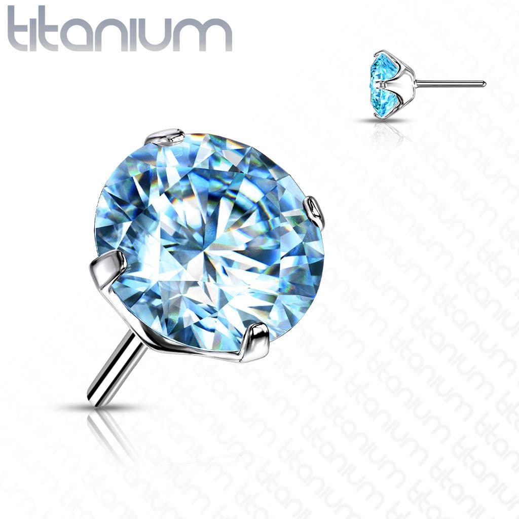 Kamínek k PUSH IN piercing do nosu TITAN (3 mm)