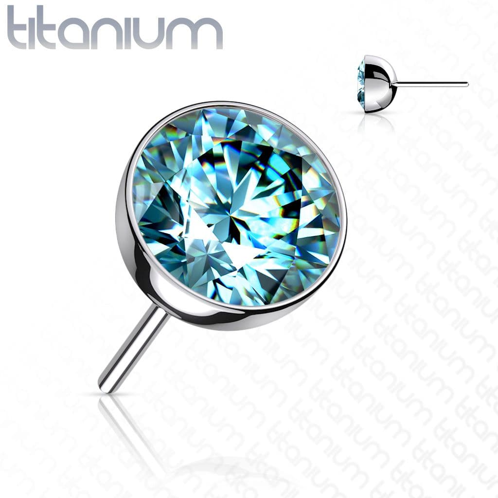Kamínek k PUSH IN piercing do nosu TITAN (4 mm)