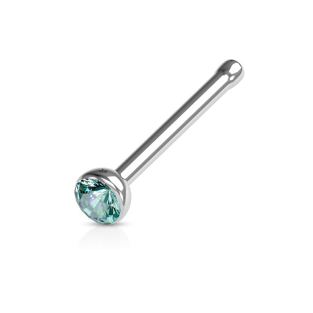 Piercing do nosu - kamínek (tyrkysová)