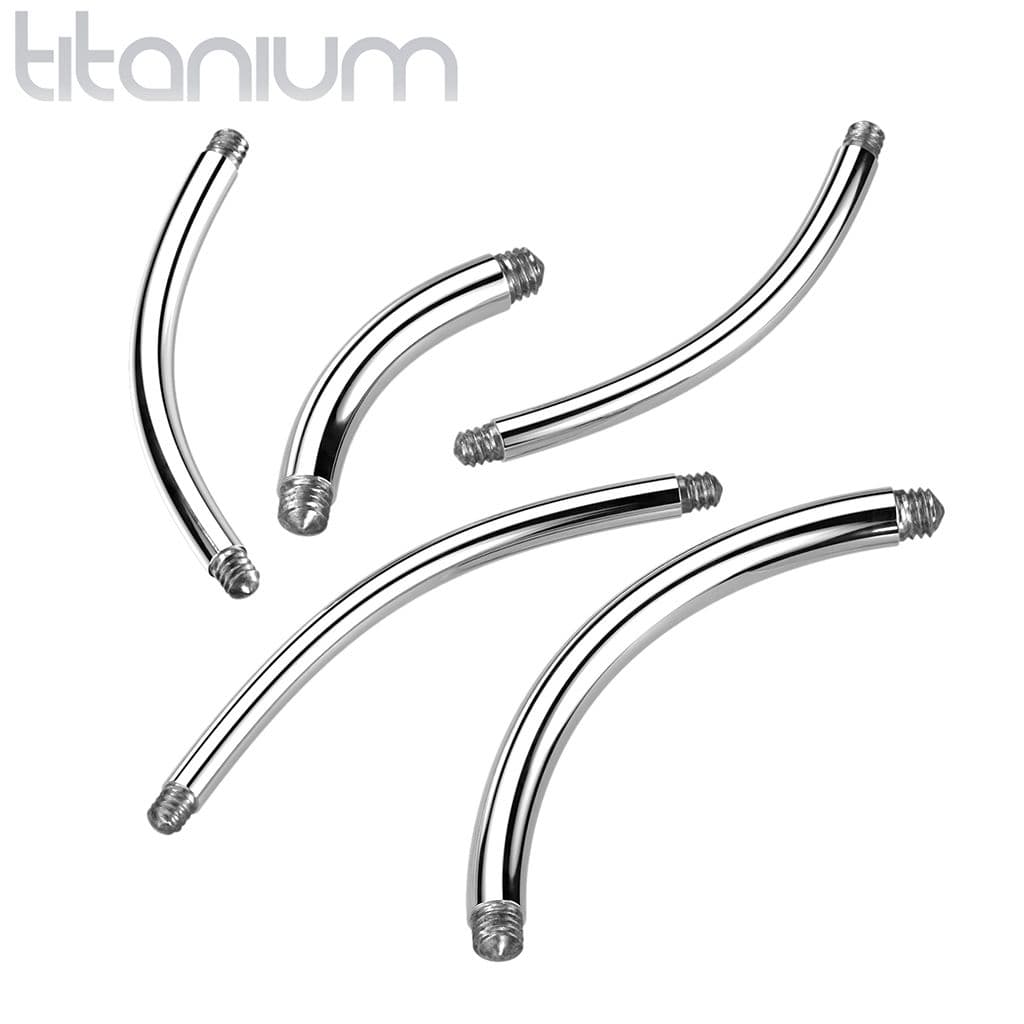 Zahnutá náhradní tyčka TITAN, závit 1,6 mm (1,6 x 12 mm)