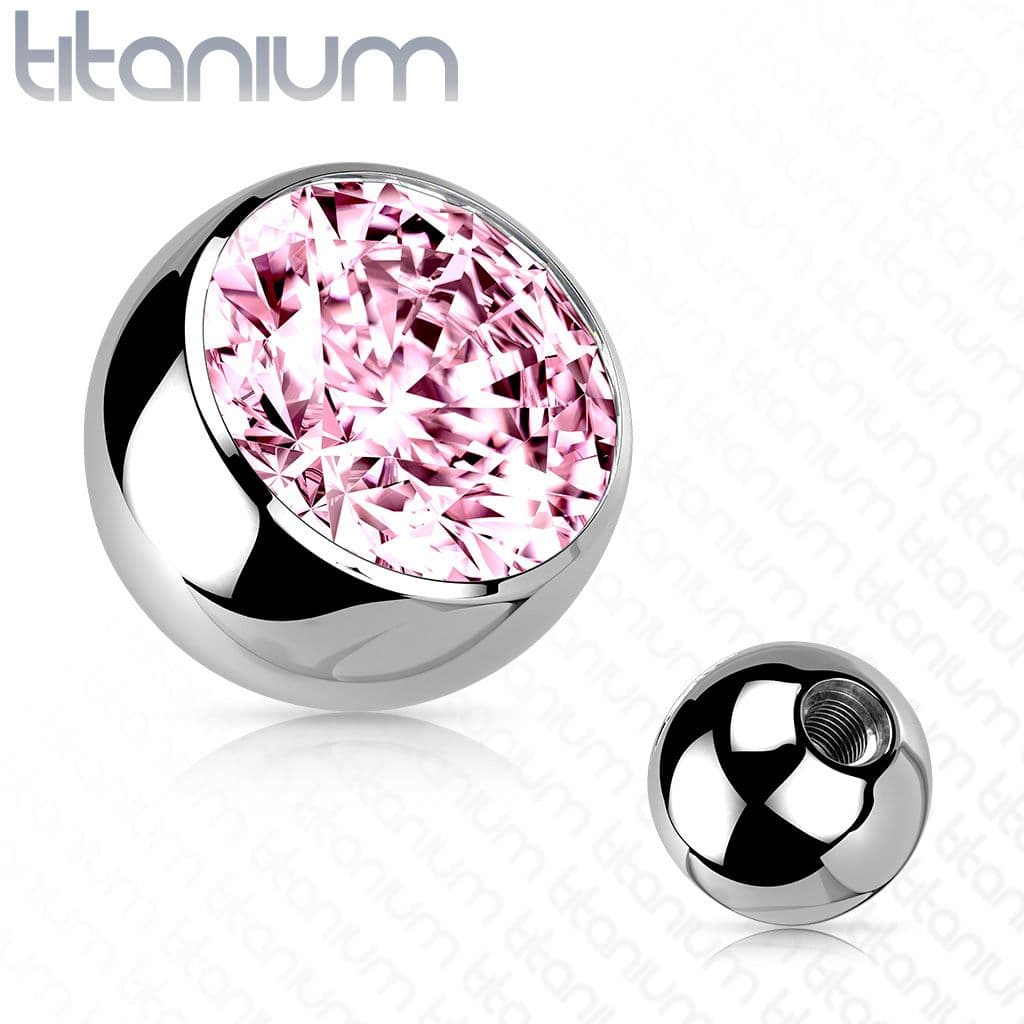 Náhradní kulička TITAN, 1,2 mm, průměr 4 mm (růžová)