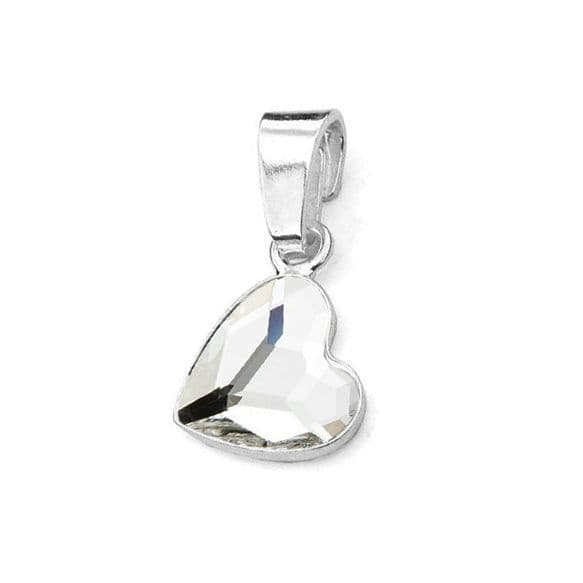 Stříbrný přívěsek se srdcem Crystals from Swarovski Crystal