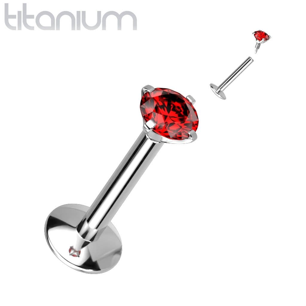 Piercing do brady titan (červená)