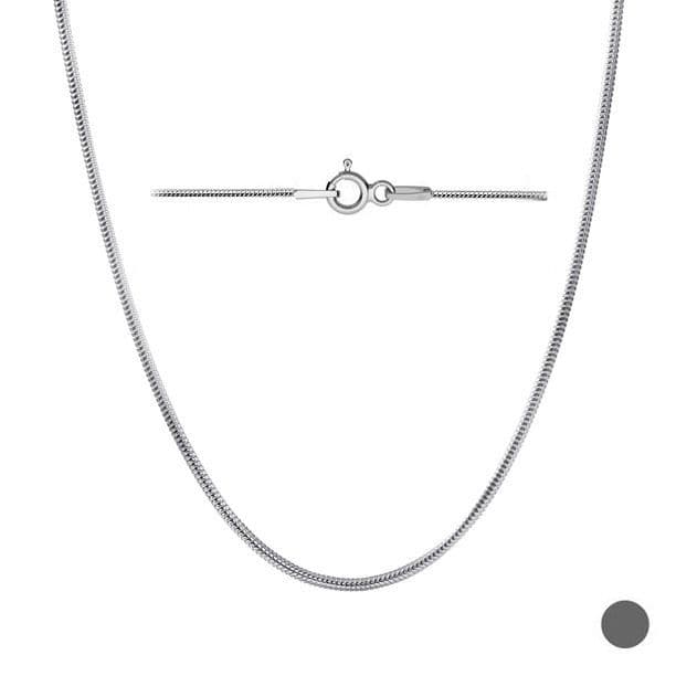 Stříbrný řetízek - hádě 1 mm (50 cm, 4,20 g) — Marre.cz