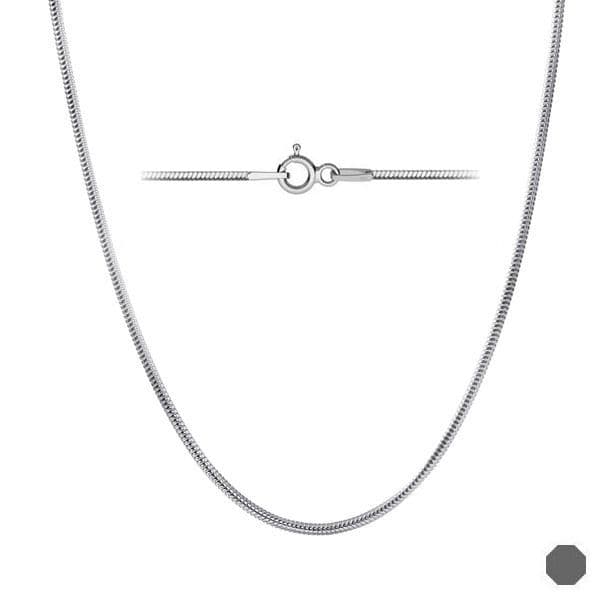 Stříbrný řetízek - octagon hádě 0,9 mm (50 cm, 3,20 g) — Marre.cz
