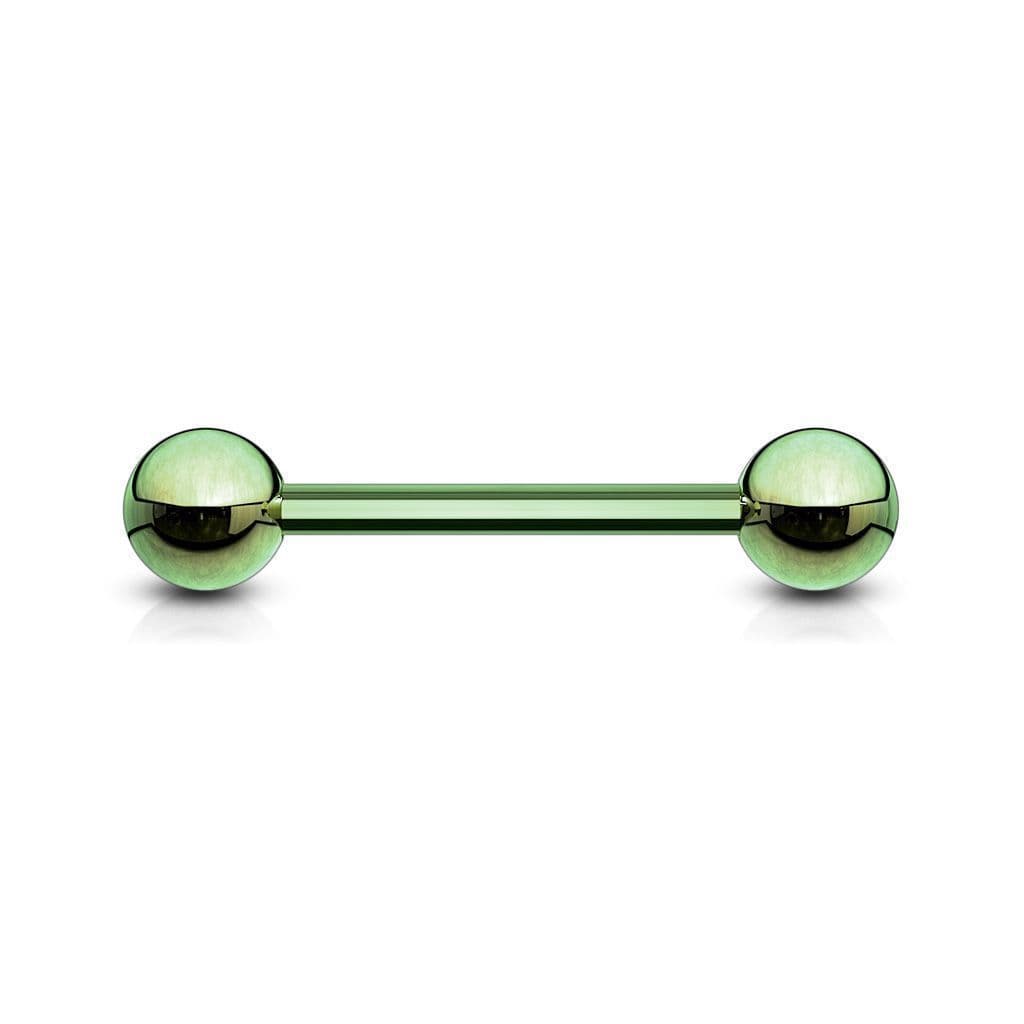 Piercing do jazyka barevný (zelený)