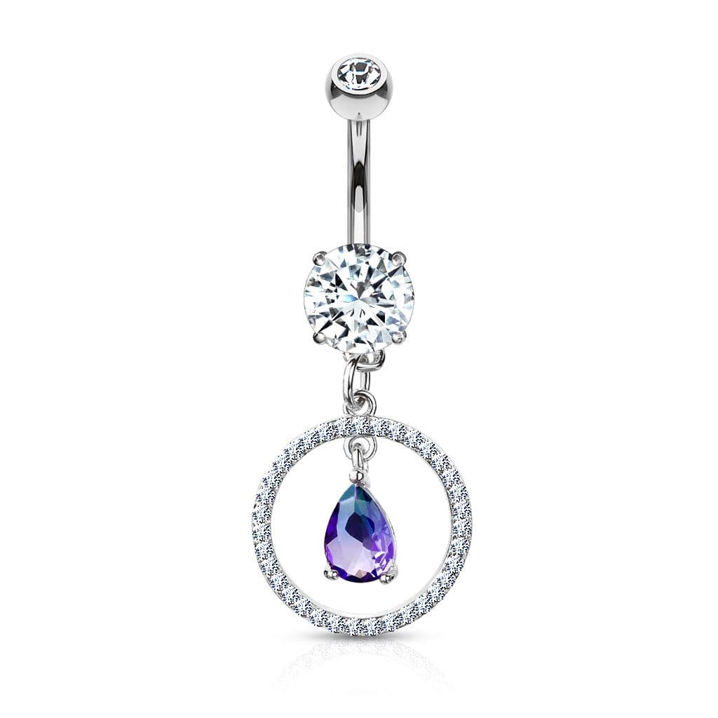 Luxusní piercing do pupíku