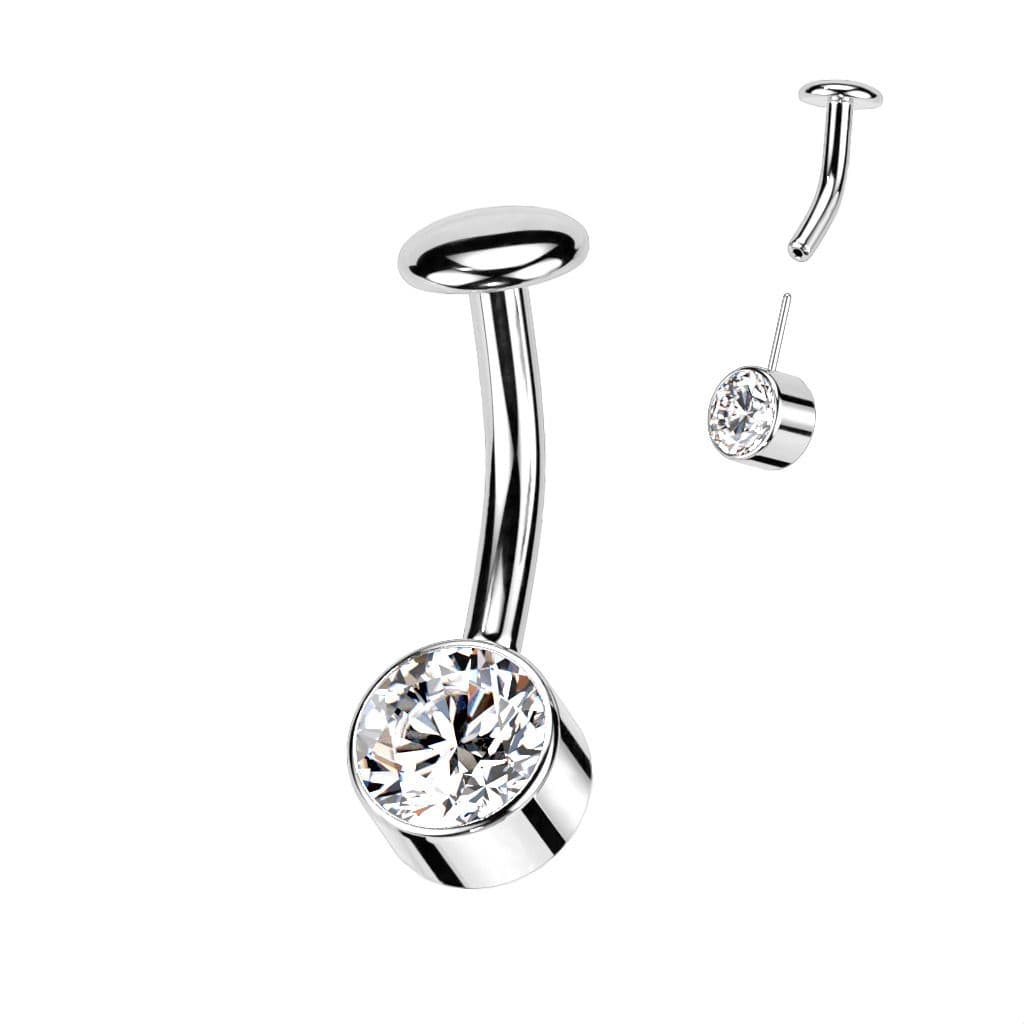 PUSH IN piercingu do pupíku TITAN (čirá)