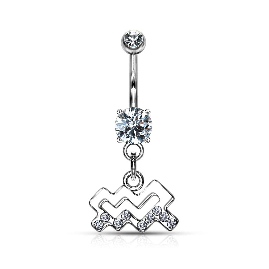 Piercing do pupíku - znamení vodnář