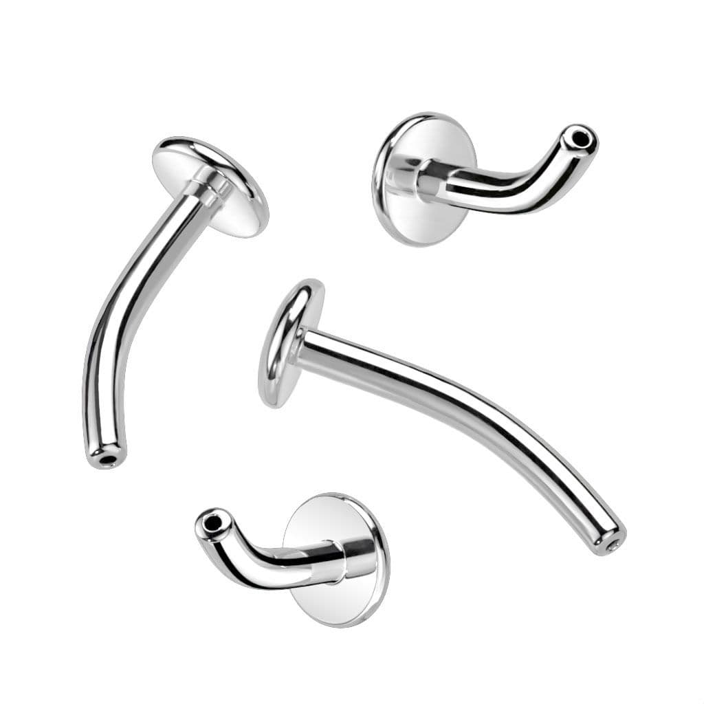 PUSH IN tyčka k piercingu do pupíku TITAN (1,6 x 10 mm)