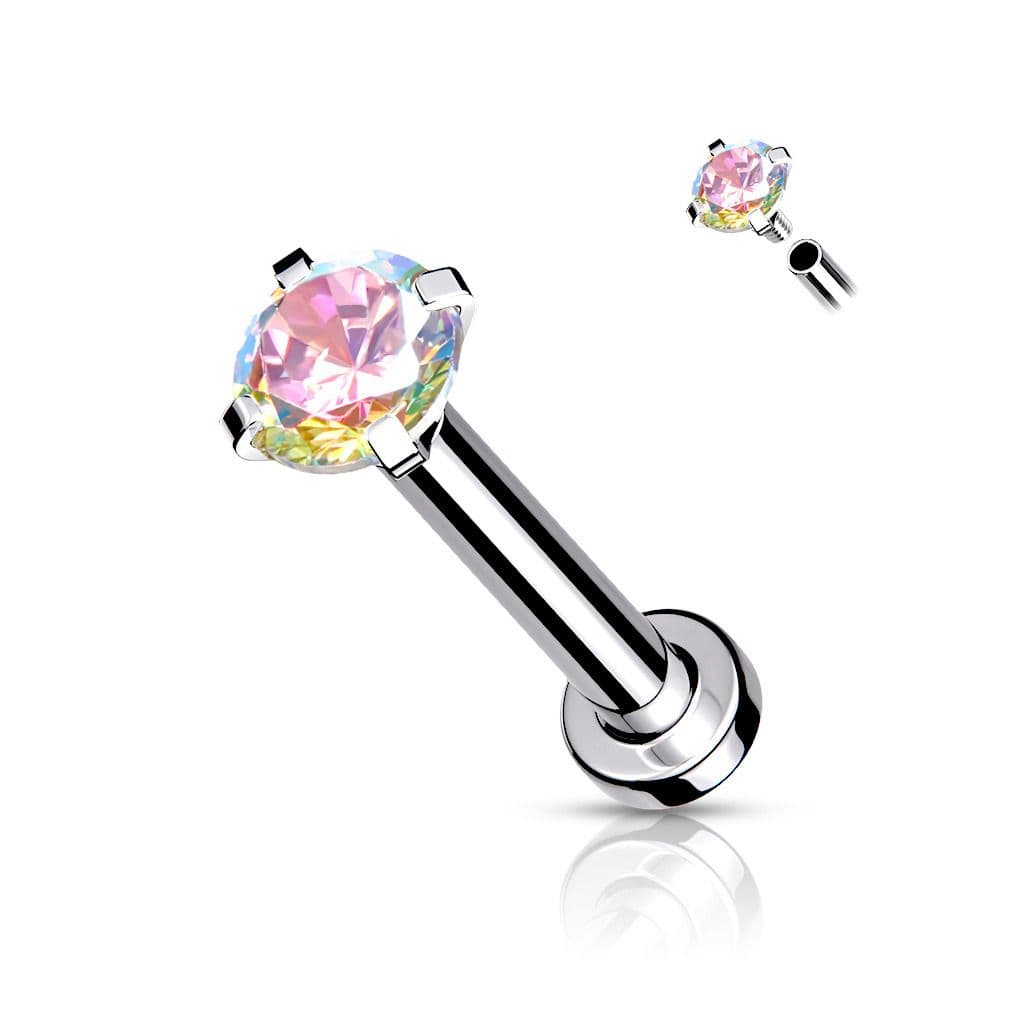 Piercing do brady / cartilage / tragus (1,2 x 8 mm, kamínek 4 mm)