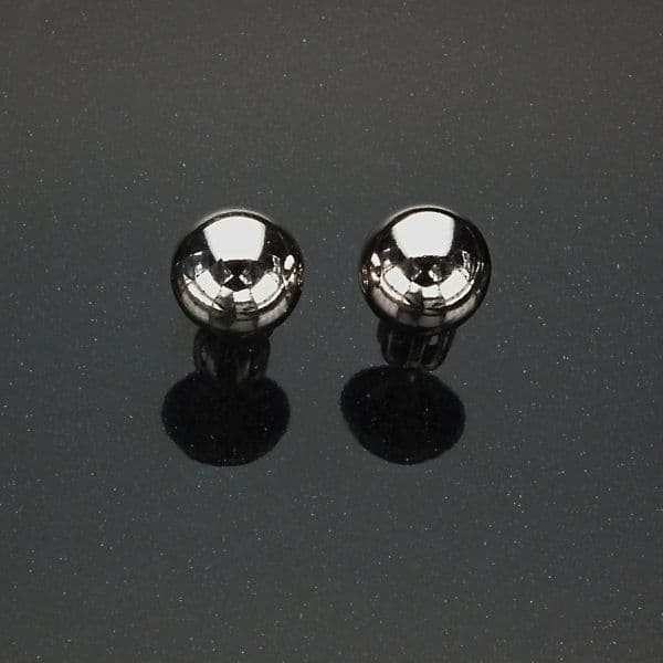 Stříbrné náušnice pecky 8 mm