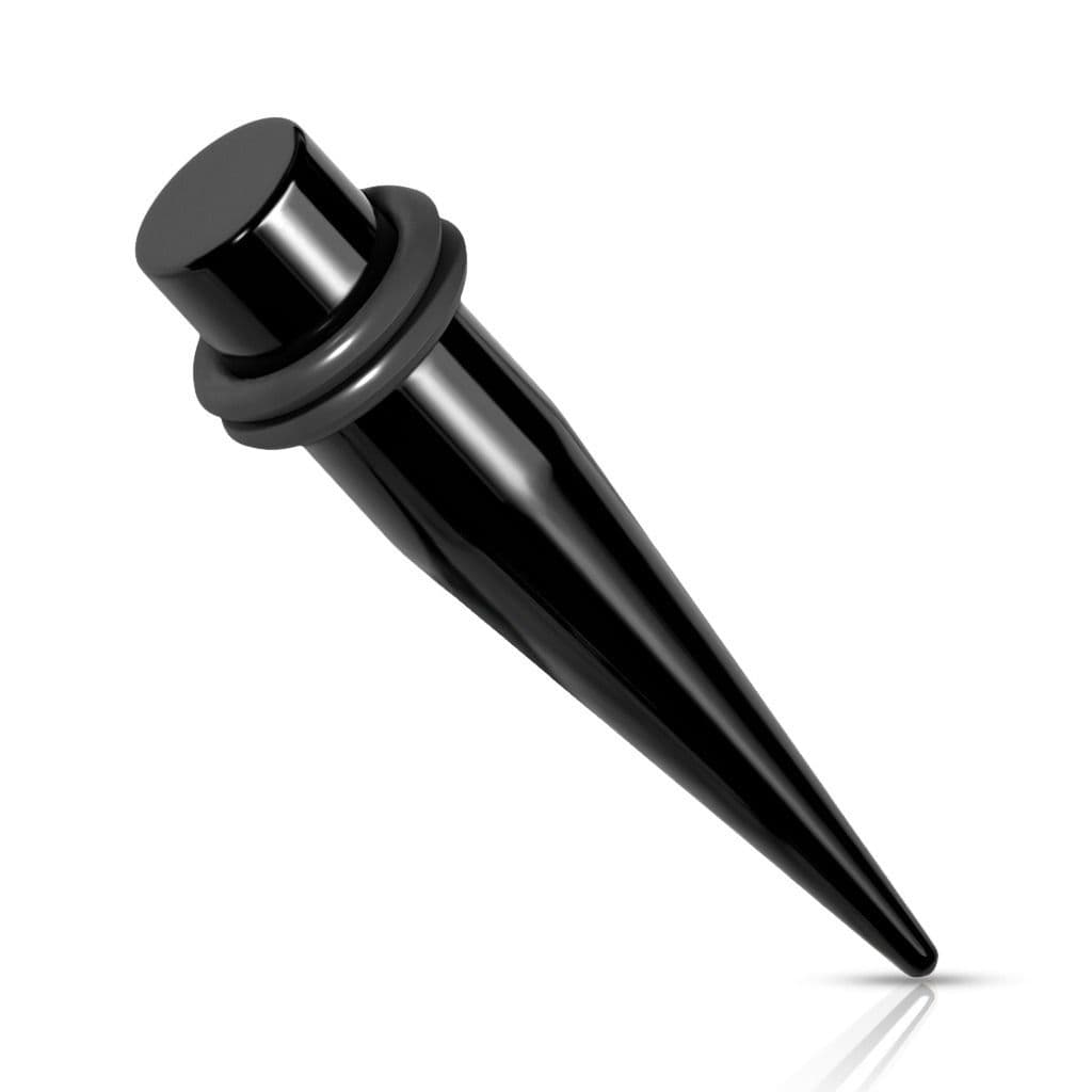 Ocelový roztahovák do ucha černý (4,0 mm)
