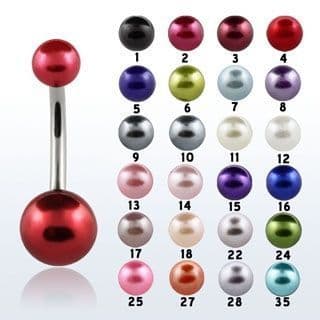 Piercing do pupíku perlička (č.6)