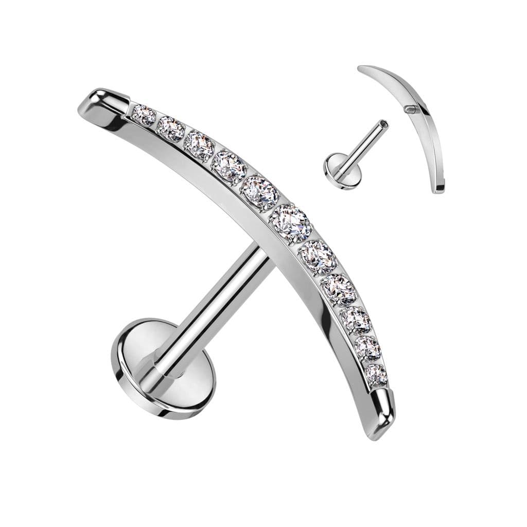 Piercing do brady - labreta TITAN (1,2 x 8 mm)