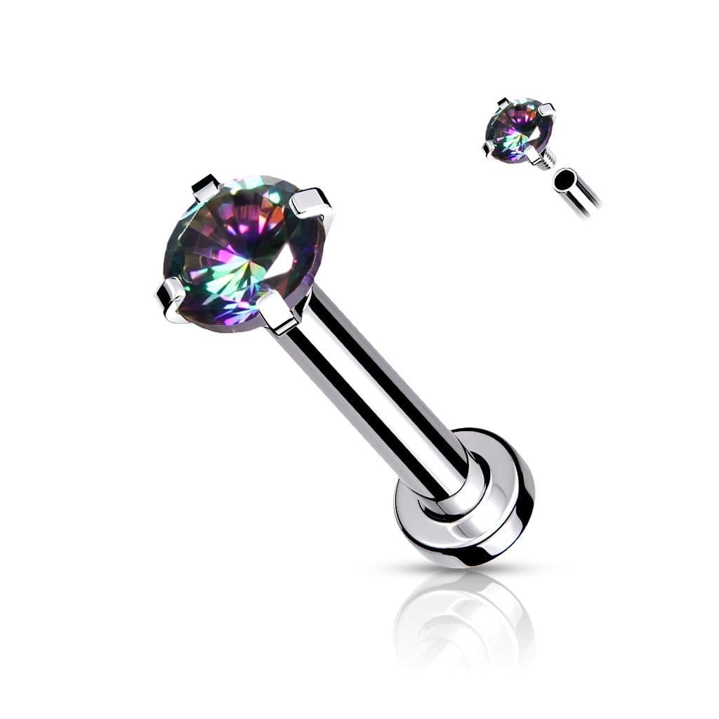 Piercing do brady / cartilage / tragus (1,2 x 8 mm, kamínek 2 mm)