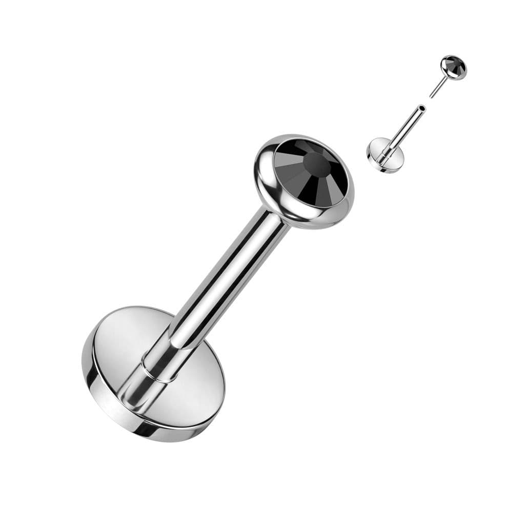 PUSH IN piercing do brady / ucha TITAN (černá)