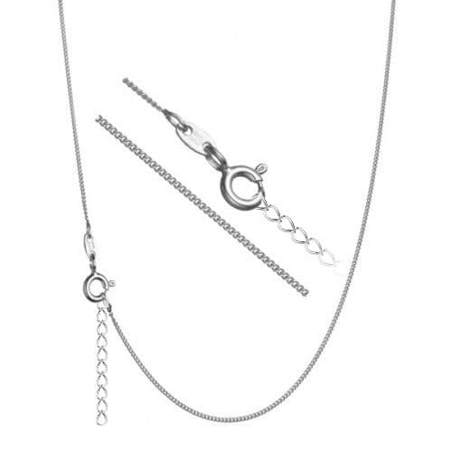 Stříbrný řetízek pancer, tl. 1 mm (55 cm + 3 cm, 2,41 g) — Marre.cz