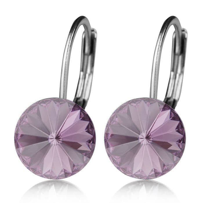 Ocelové náušnice s krystaly Swarovski IRIS