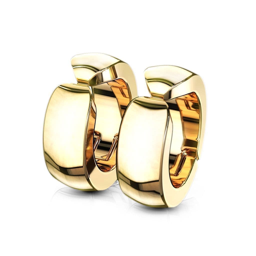 Náušnice klipsny chirurgická ocel (gold)
