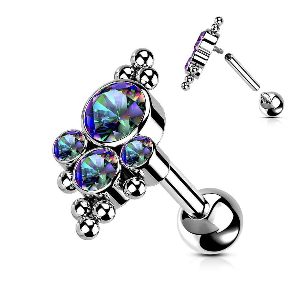 Cartilage/tragus piercing do ucha TITAN (vitrail medium)