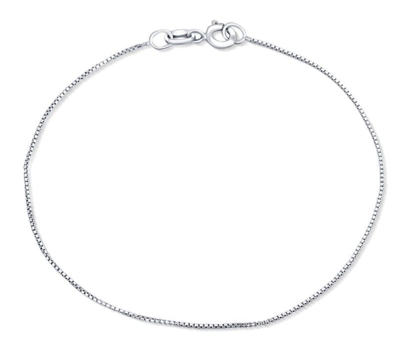 Stříbrný hranatý náramek 18 cm