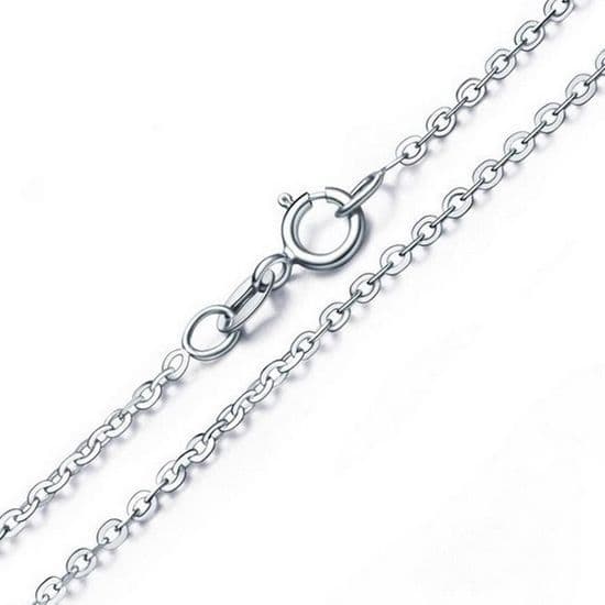 Stříbrný řetízek očkový, tl. 0,8 mm (36 cm, 1,35 g)