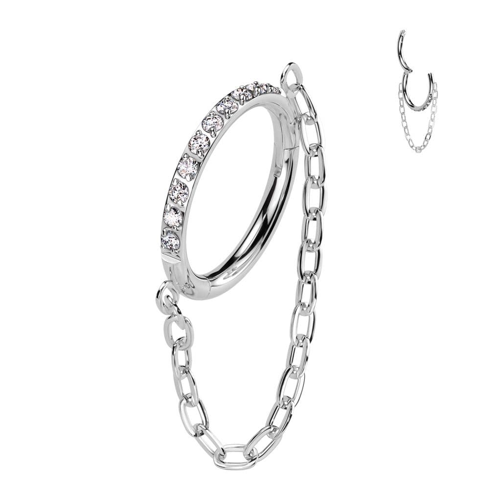 Segment kruh helix / cartilage / tragus / septum piercing TITAN (1,2 x 10 mm)