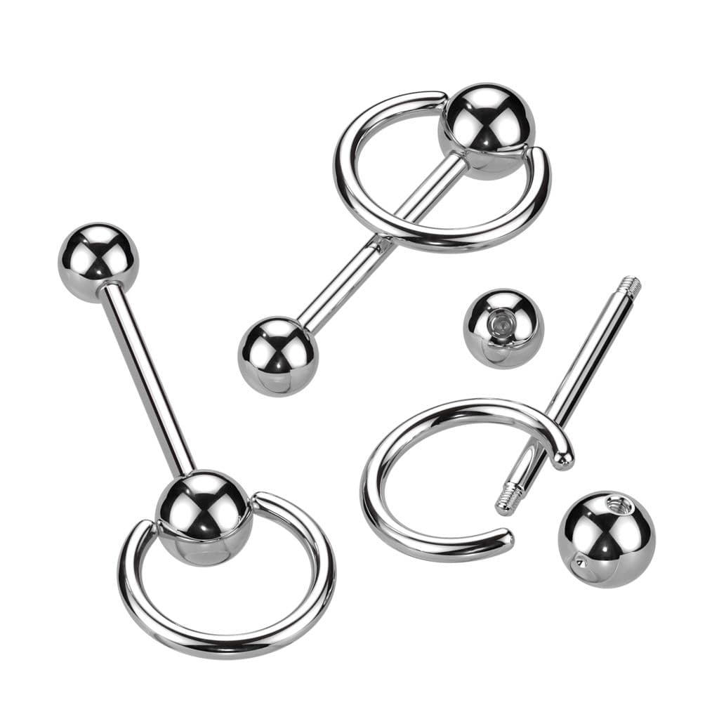 Piercing do jazyka s pohyblivým kroužkem - Piercing do jazyka s pohyblivým kroužkem