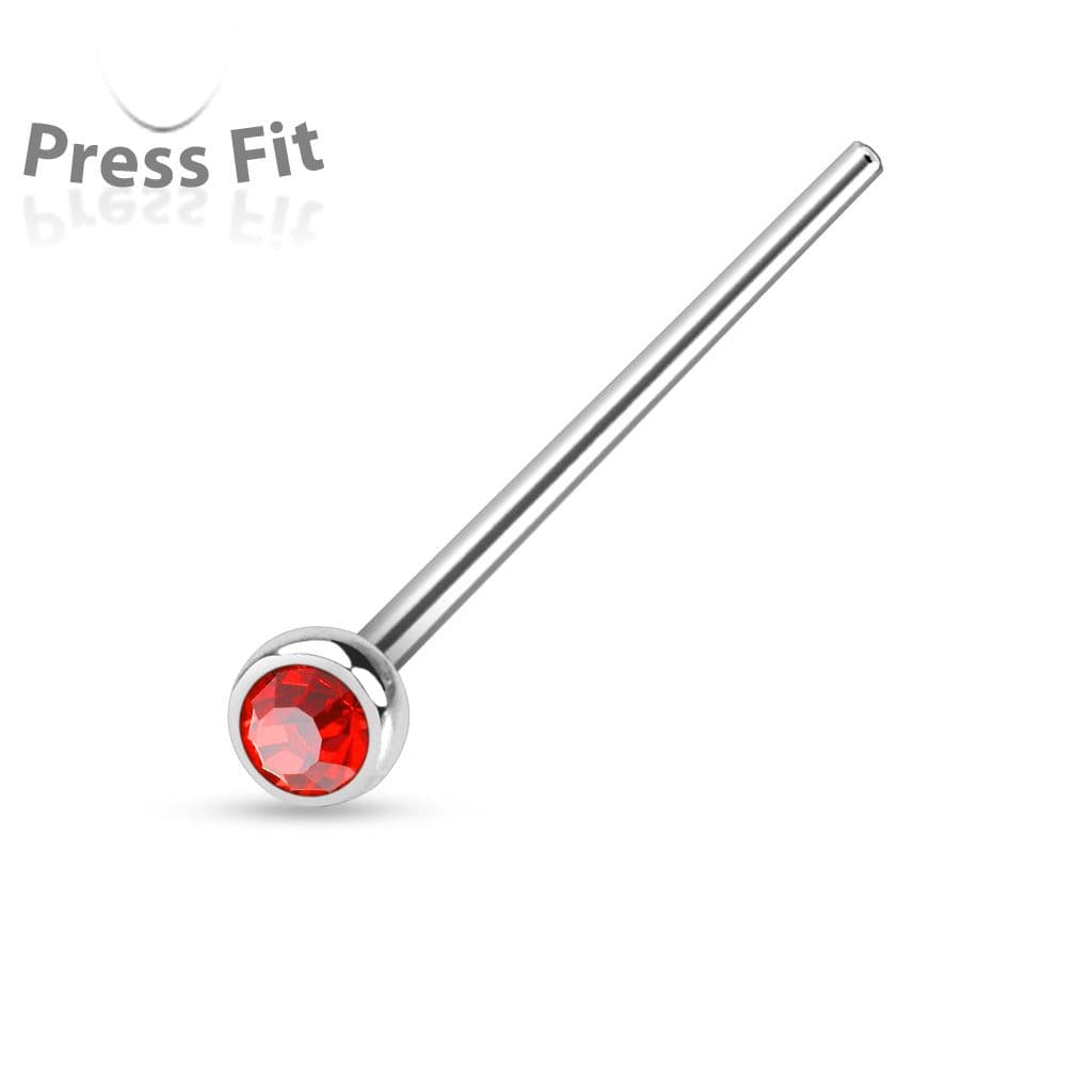 Variabilní piercing do nosu (červená)