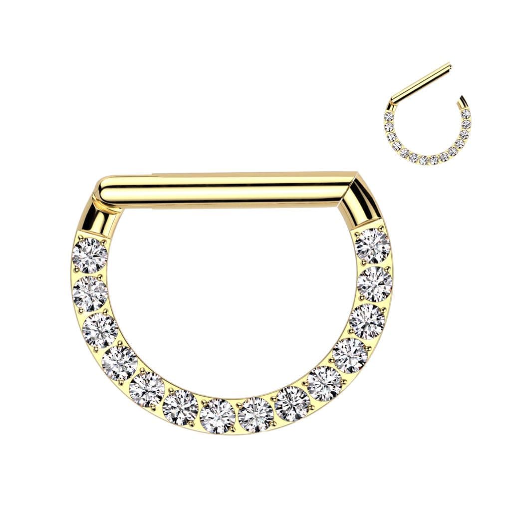 Piercing segment půlkruh TITAN (1,2 x 8 mm)