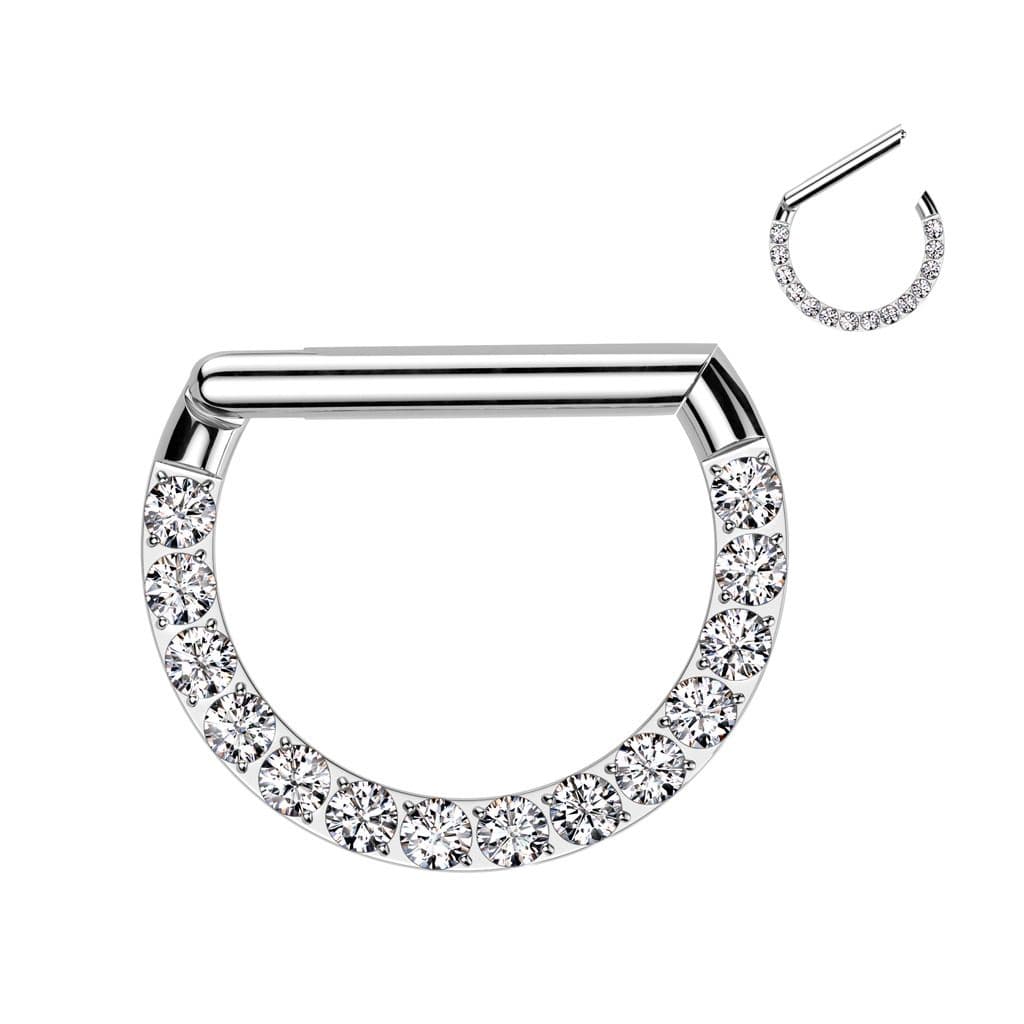 Piercing segment půlkruh TITAN (1,2 x 8 mm)
