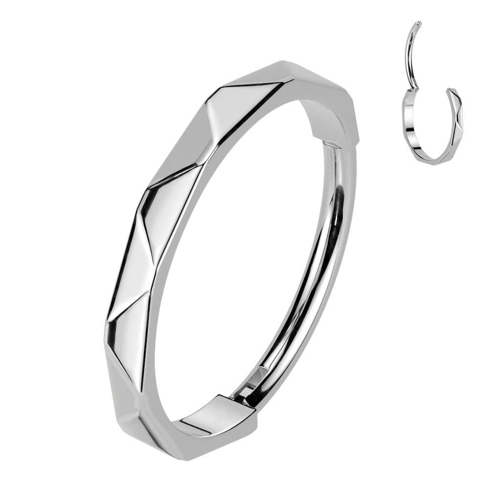 Segment kruh - helix / cartilage / tragus / septum piercing TITAN, 0,8 x 8 mm