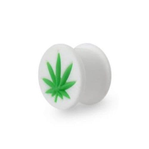 Silikonový plug do ucha - list (10 mm)