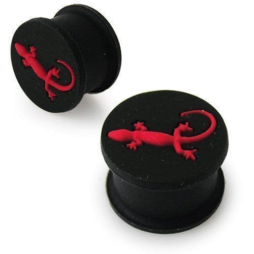 Plug silikon s červenou ješterkou (12 mm)
