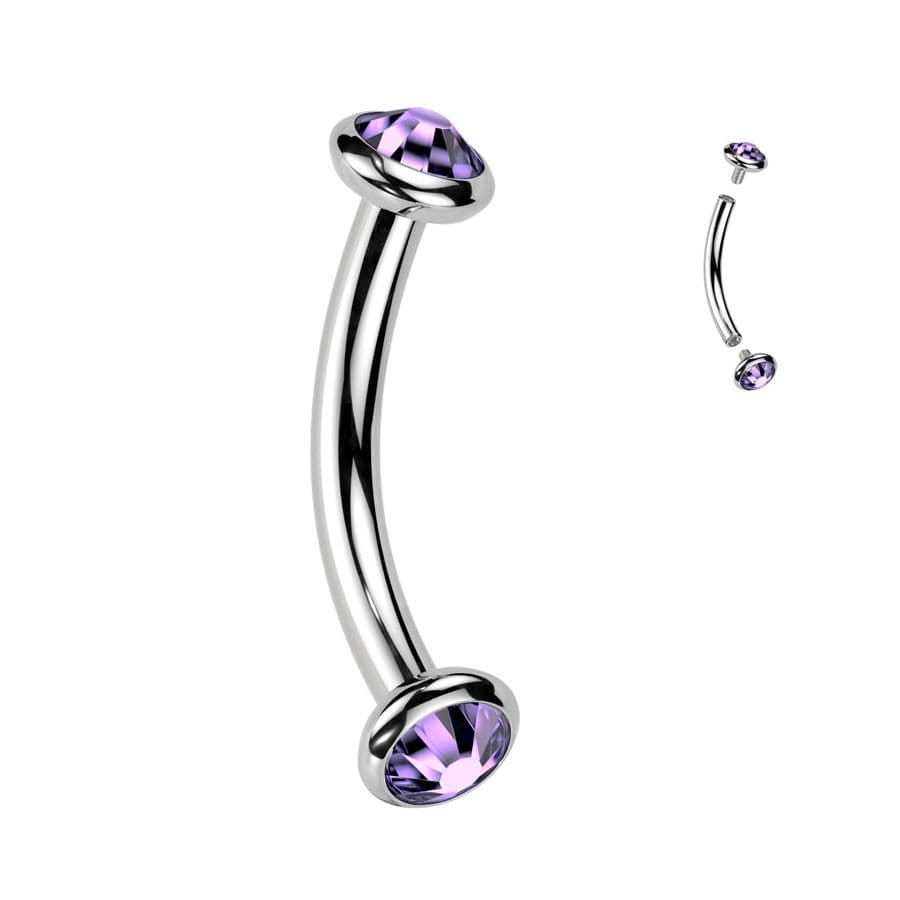 Piercing do obočí TITAN (růžová)