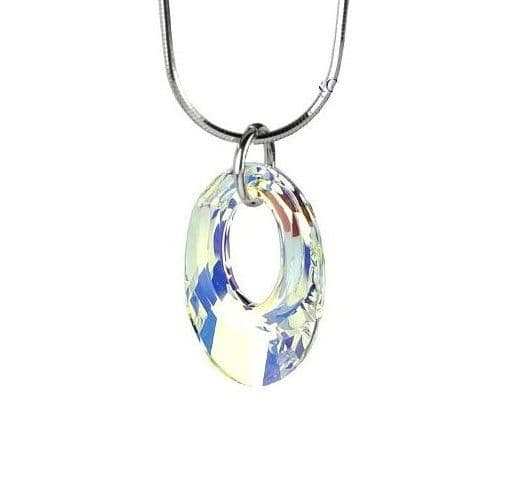 Stříbrný přívěsek Helios Crystal AB se Swarovski Elements