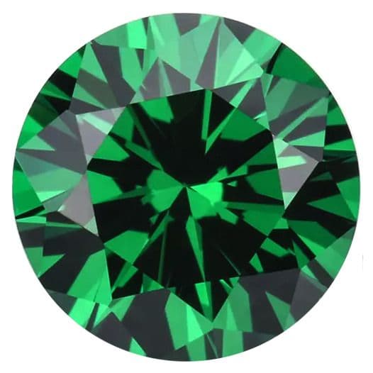 CZ Kubický zirkon - Green, 100 ks (2 mm)