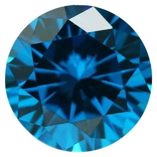 CZ Kubický zirkon - Dark Aquamarine, 100 ks (1,25 mm)