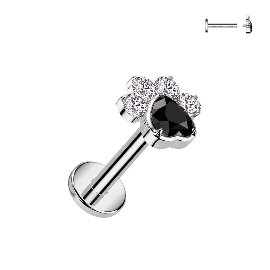 Piercing do brady - labreta TITAN (1,2 x 6 mm)