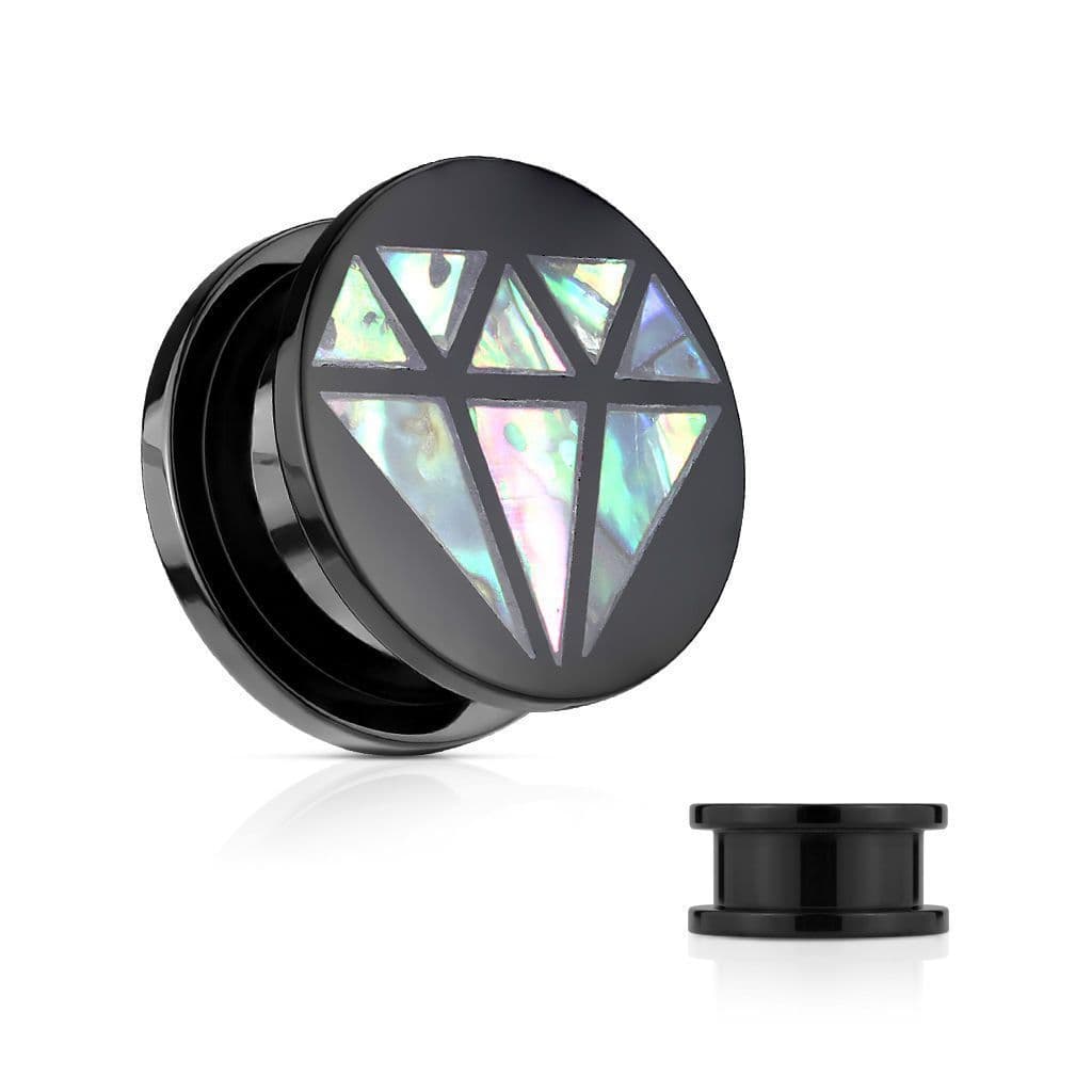 Akrylátový plug s perletí (12 mm)