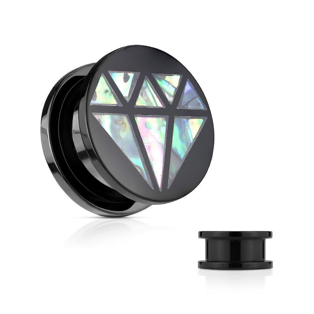 Akrylátový plug s perletí (14 mm)
