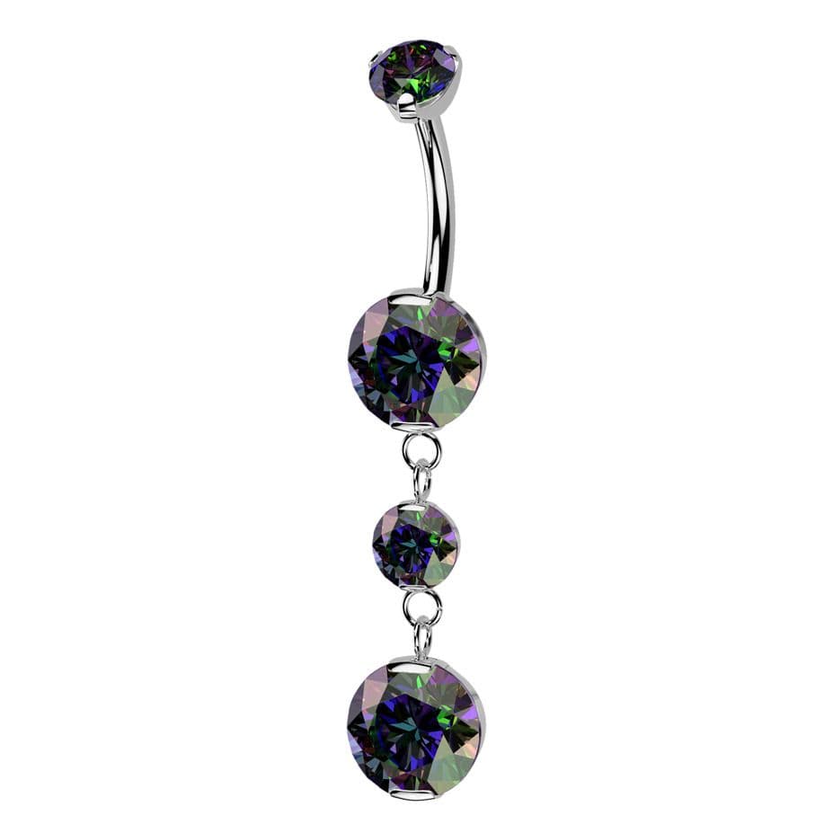 Visací piercing do pupíku - TITAN