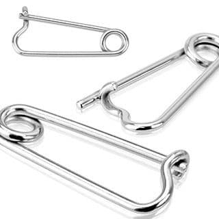 Náušnice do ucha - zavírací špendlík 1,6 mm - 1 kus