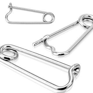 Náušnice do ucha - zavírací špendlík 1,2 mm - 1 kus