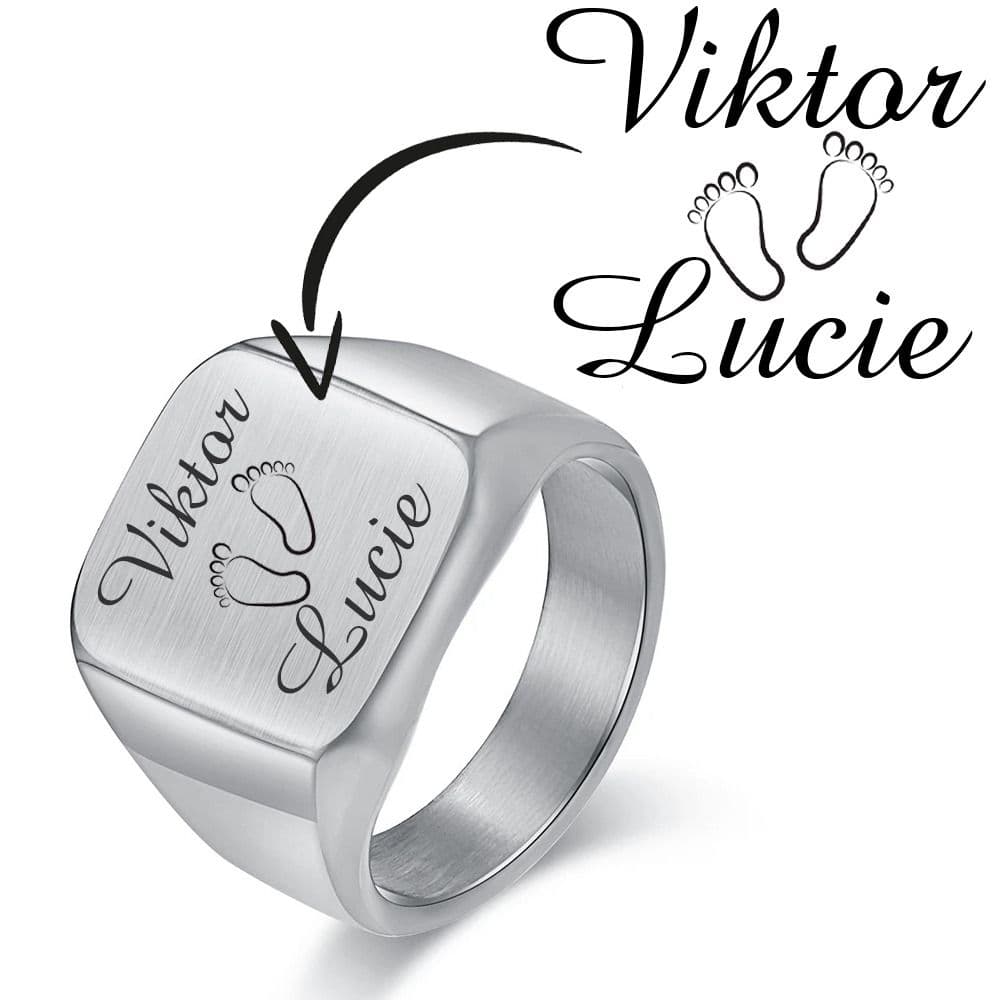 Personalizovaný ocelový prsten (66)