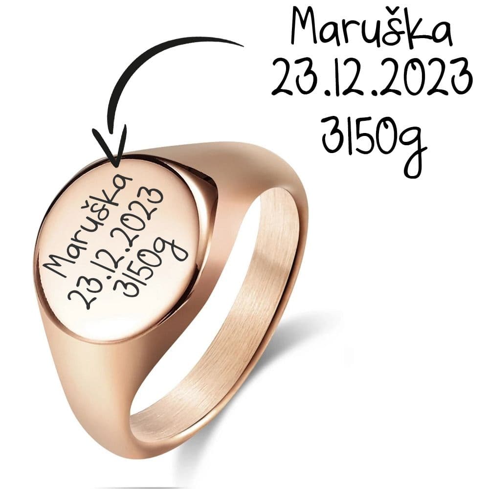 Personalizovaný ocelový prsten (62)