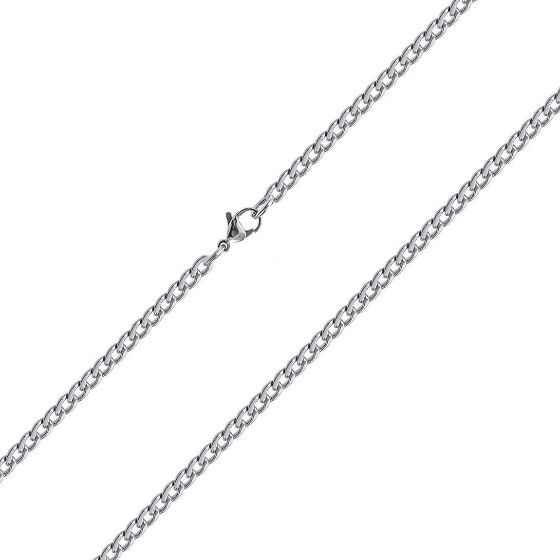 Ocelový řetízek, šíře 4 mm (50 cm)