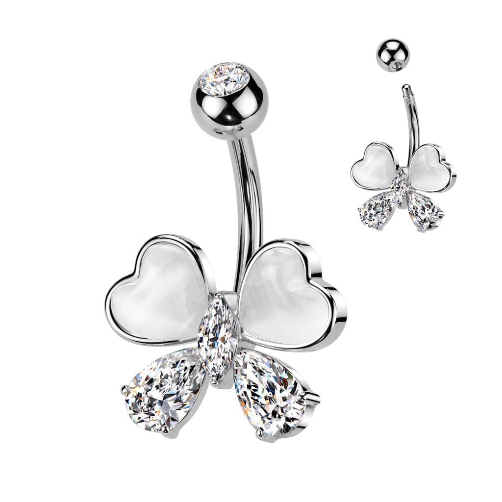 Piercing do pupíku - mašlička